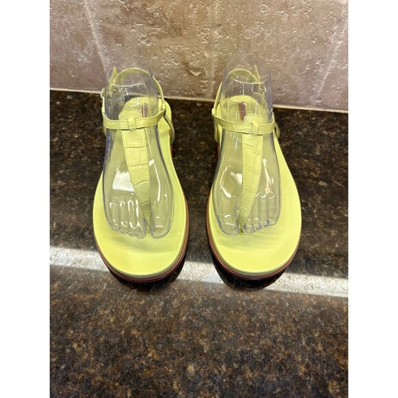 Sam Edelman Naomi Thing Sandal Lime Croc Size 9 NEW - Picture 3 of 10